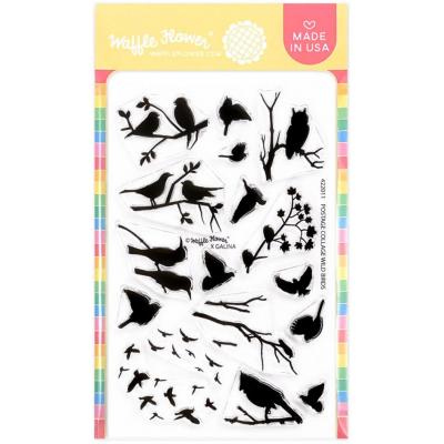 Waffle Flower Stempel - Postage Collage Wild Birds